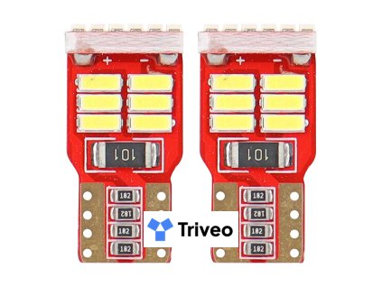 LED žiarovky CANBUS 18SMD 4014 T10e (W5W) White 12V