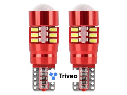 LED žiarovky CANBUS 27SMD 3014 T10e (W5W) White 12V/24V