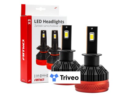 LED žiarovky hlavného svietenia H3 X3 Series AMiO