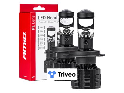 LED žiarovky hlavného svietenia H4 PL Lens séria AMiO-03667