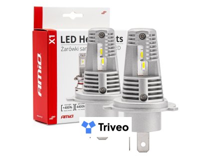 LED žiarovky hlavného svietenia H4 X1 Series AMiO