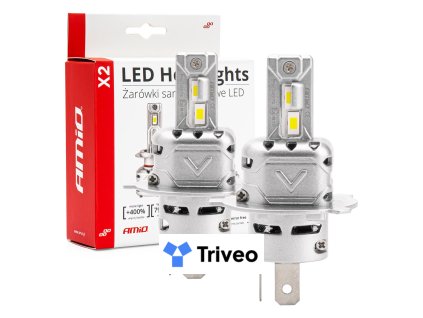 LED žiarovky hlavného svietenia H4 X2 Series AMiO