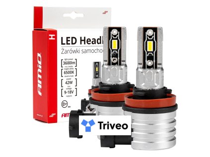 LED žiarovky hlavného svietenia H8/H9/H11 H-mini Series AMiO