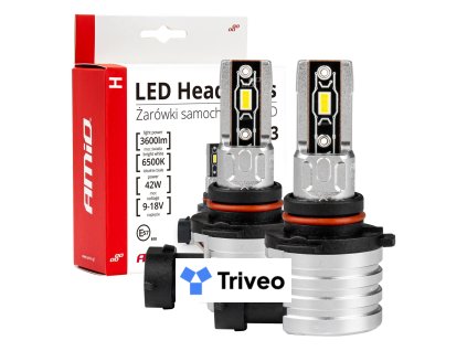 LED žiarovky hlavného svietenia HB3 9005 H-mini Series AMiO