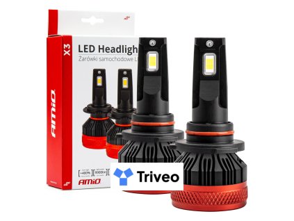 LED žiarovky hlavného svietenia HB3 9005 X3 Series AMiO