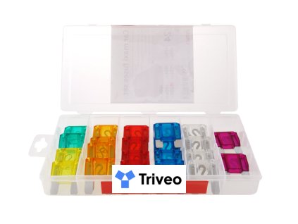 Autopoistky ploché MAXI box 24ks MIX