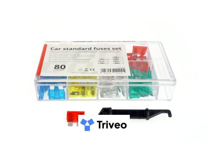 Autopoistky štandarndé púzdro 80 ks MIX