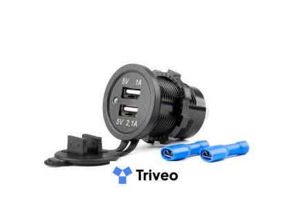 Nabíjačka 2xUSB 12/24V MOD-03