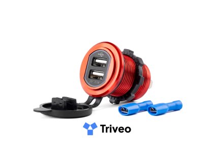 Nabíjačka 2xUSB 12/24V MOD-10