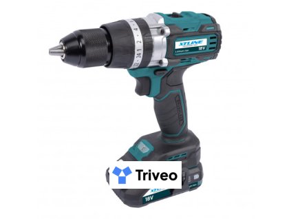 Aku vrtačka s príklepom bezuhlíková 18 V, 70 Nm + 2 batérie 2.0 Ah + nabíječka 2.4 A XT102861