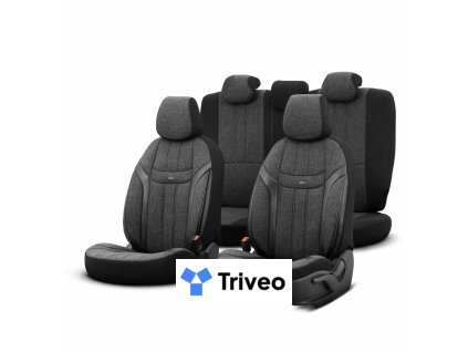 Sada autopoťahov OTOM SWAN 501 BLACK 3-ZIP