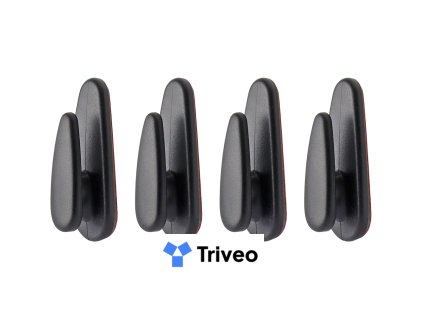 Samolepiace vešiaky do auta - 4 ks.