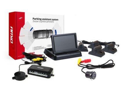 Parkovacie senzory TFT02 4,3" kamera HD-307-IR, 4-senzory