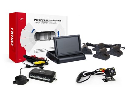 Parkovacie senzory TFT02 4,3" kamera HD-315-LED 4-senzory