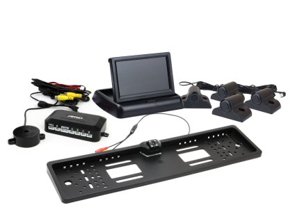 Parkovacie senzory TFT02 4,3" kamera HD-402-LED 4-senzory