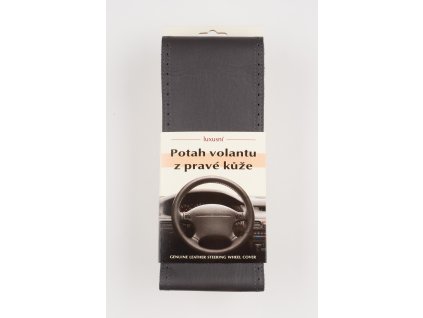Poťah na volant z pravej kože - SIVÝ so sivým obšitím