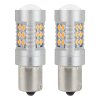 LED žiarovky CANBUS 3030 24SMD 1156 BAU15S PY21W Oranžová 12V/24V