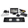 Parkovacie senzory TFT01 4,3” kamera CAM-402 LED v podložke pod ŠPZ, 4-senzory