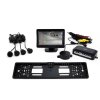 Parkovacie senzory TFT01 4,3” kamera CAM-402 LED v podložke pod ŠPZ, 4-senzory