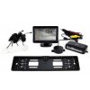 Parkovacie senzory TFT01 4,3” kamera CAM-402 LED v podložke pod ŠPZ, 4-senzory