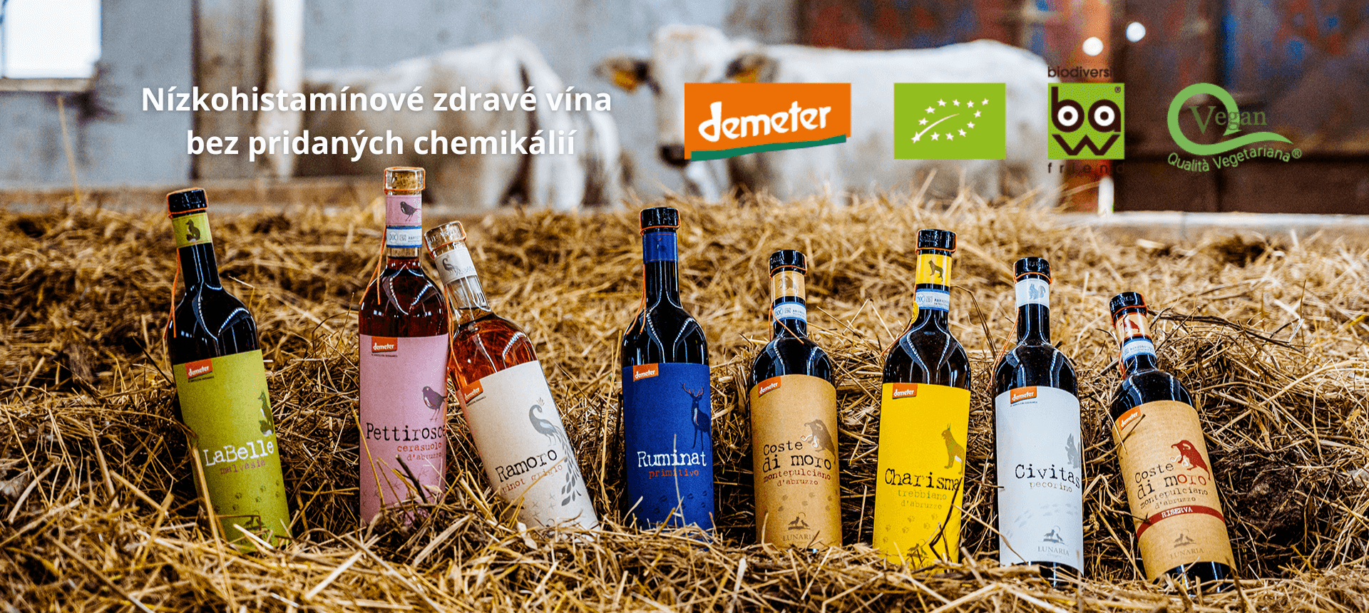 Lunaria biodynamcké vína s certifikáciou DEMETER