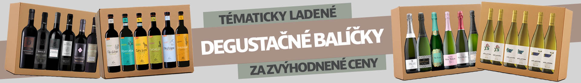 Tématicky ladené degustačné balíčky vín