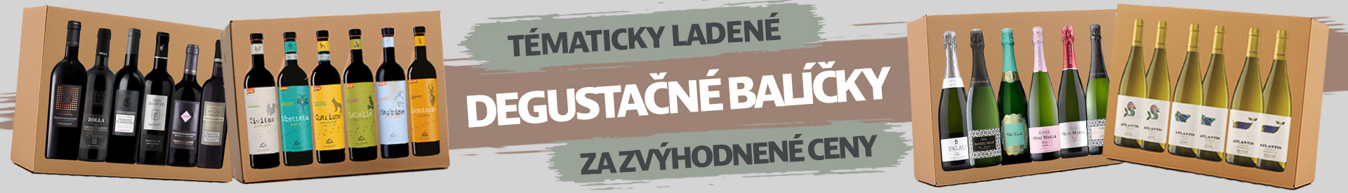 Tématicky ladené degustačné balíčky vín