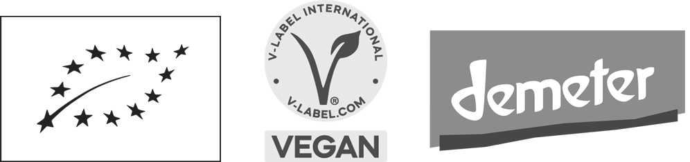 Certifikácie: ekologické poľnohospodárstvo, vegan, Demeter