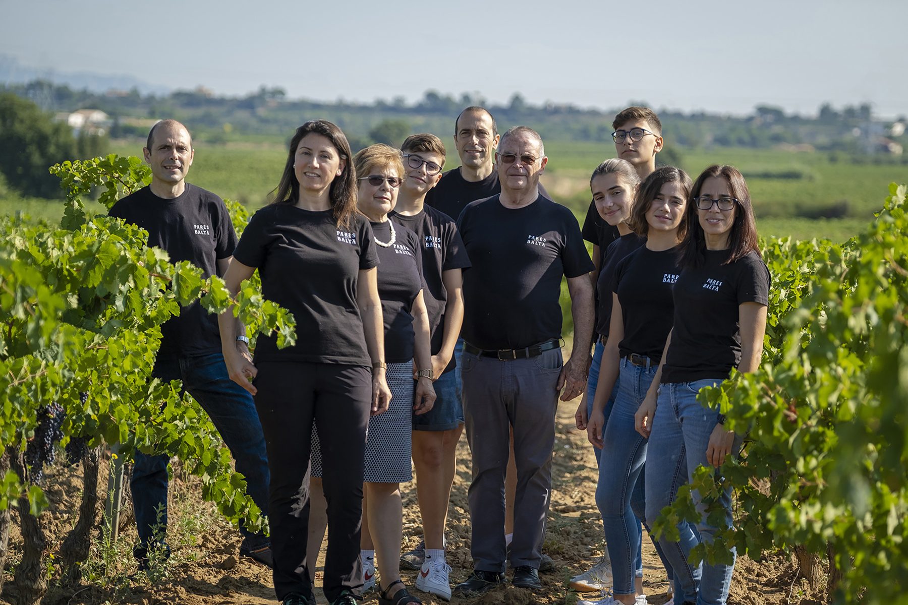 Rodina Cusiné vo viniciach Parés Baltà