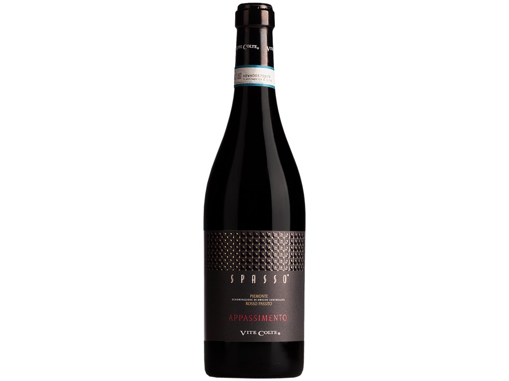 Vite Colte Spasso Rosso Appassimento Piemonte DOC Barbera sušené hrozno slivkový konfit barrique víno