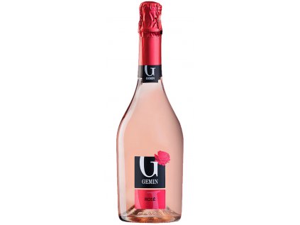 Gemin Rosé Brut Spumante ružové šumivé víno s vôňou jahôd a jemným perlením