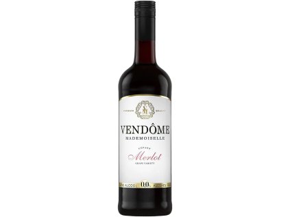 Vendôme Mademoiselle Merlot nealkoholické červené víno s chuťou čerešní a korenia