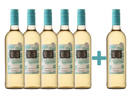 Oude Kaap Moscato 5+1 zadarmo – sladké perlivé biele víno, výhodný balík s jednou fľašou zdarma