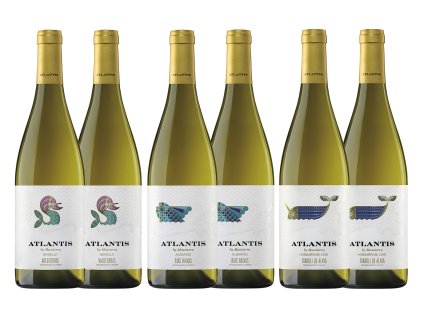 Atlantis vína balíček 3×2 – svieže biele španielske vína z Atlantického pobrežia, Godello, Albariño, Txakoli, ideálne na leto
