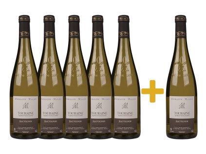 Malet Sauvignon Touraine 5+1 zadarmo – francúzske biele víno z údolia Loiry, svieže a minerálne, výhodné balenie