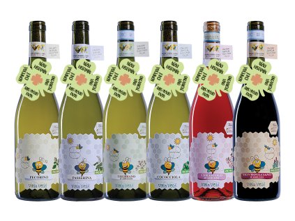 Balík vín pre histamínovo citlivých – 6 jemných a čistých talianskych vín Vola Volé, ideálne na ľahké pitie bez výčitiek