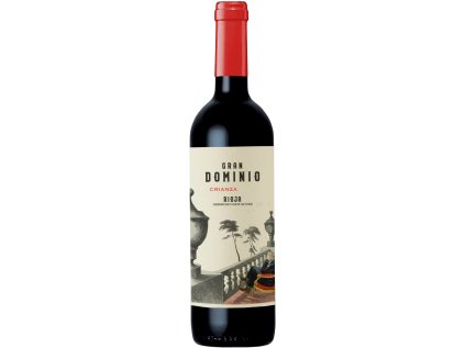 Gran Dominio Crianza Rioja DOC Bodegas LAN. Fľaša prémiového španielskeho červeného vína Tempranillo Garnacha.
