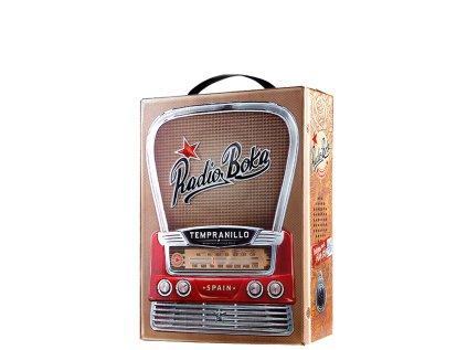 Radio Boka Tempranillo bag‑in‑box 3 l – šťavnaté španielske červené, čerešňa, slivka, jemná vanilka