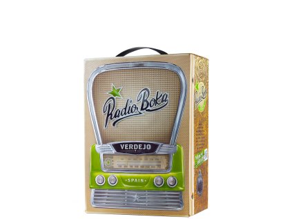 Radio Boka Verdejo bag‑in‑box 3 l – svieže španielske biele, citrónový kvet, jablko, broskyňa, ľahko piteľné