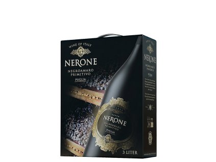 Nerone Primitivo / Negroamaro 3l – plné juhoitalské červené, čierna čerešňa, černica, čokoláda, vanilka, zamatové taníny