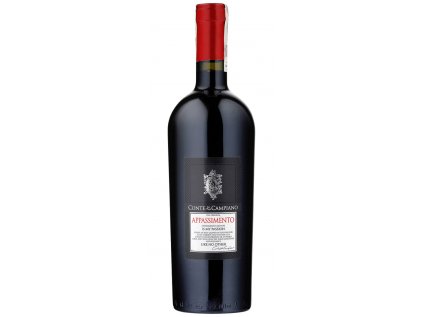 Appassimento Conte di Campiano červené víno Negroamaro z Apúlie s intenzívnou koncentrovanou chuťou