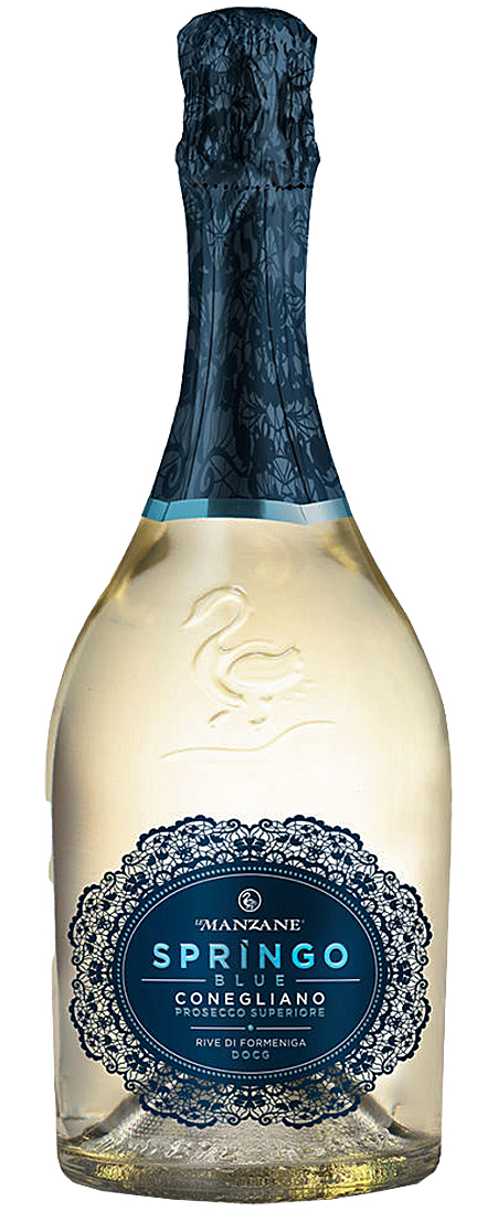 LE MANZANE Extra Brut Springo Blue Rive Conegliano Prosecco Superiore DOCG biele 11,00% 0,75l (čistá fľaša)