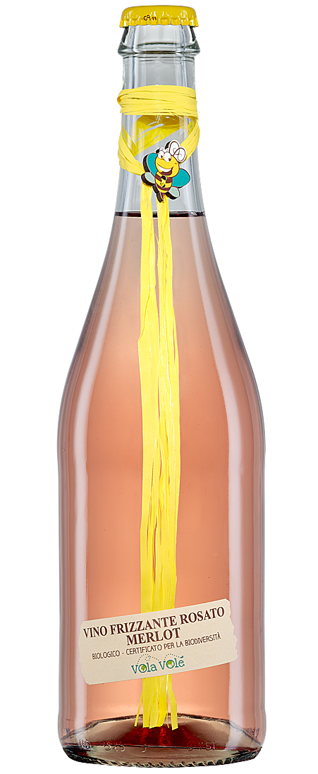 VOLA VOLE Vino Frizzante Rosato Merlot ružové2,00% 0,75l (čistá fľaša)