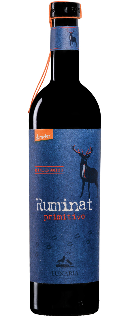 LUNARIA Ruminat Primitivo červené 14,00% 0,75l (čistá fľaša)