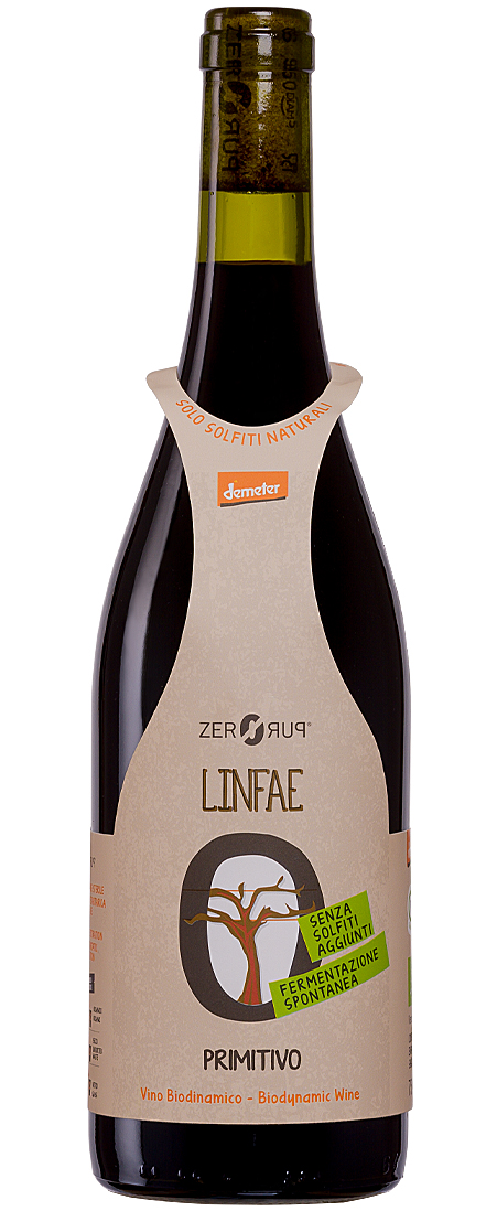 ZEROPURO Linfae Primitivo červené 13,50% 0,75l (čistá fľaša)