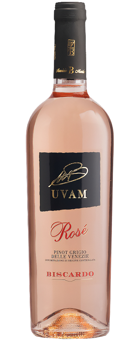 BISCARDO Uvam Rosé Pinot Grigio DOC delle Venezie ružové 12,00% 0,75l (čistá fľaša)