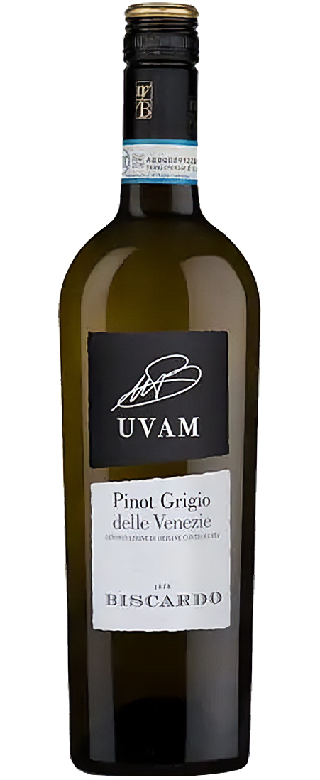 BISCARDO Uvam Pinot Grigio DOC delle Venezie biele 12,00% 0,75l (čistá fľaša)
