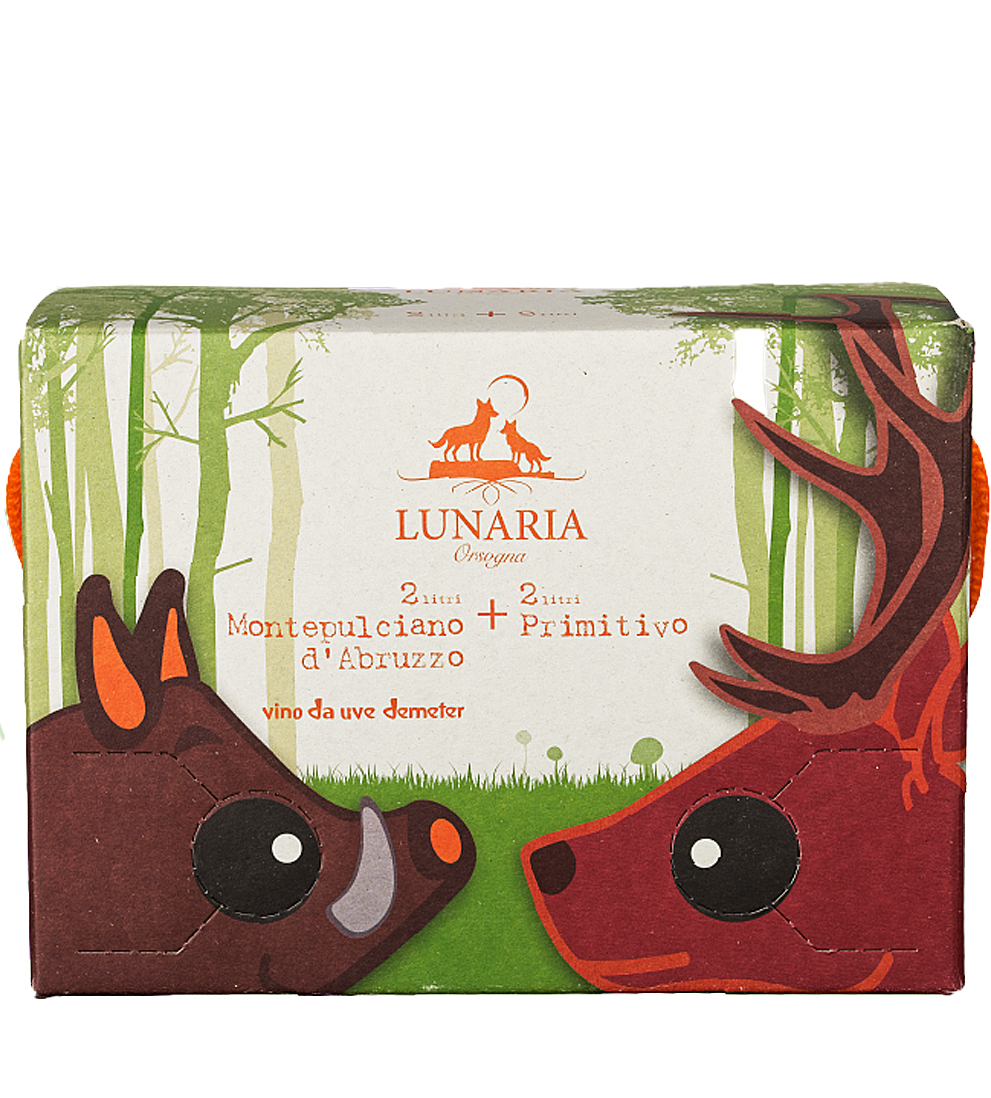 LUNARIA Primitivo + Montepulciano BIB červené 13,50% 4,00l (box)