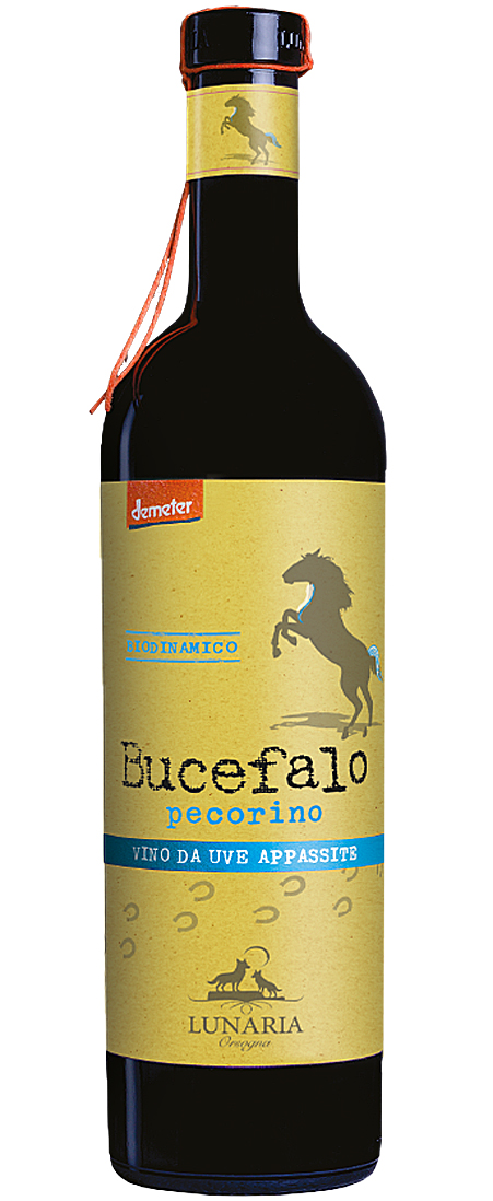 LUNARIA Bucefalo Pecorino Vino Da Uve Appassite biele 14,00% 0,75l (čistá fľaša)