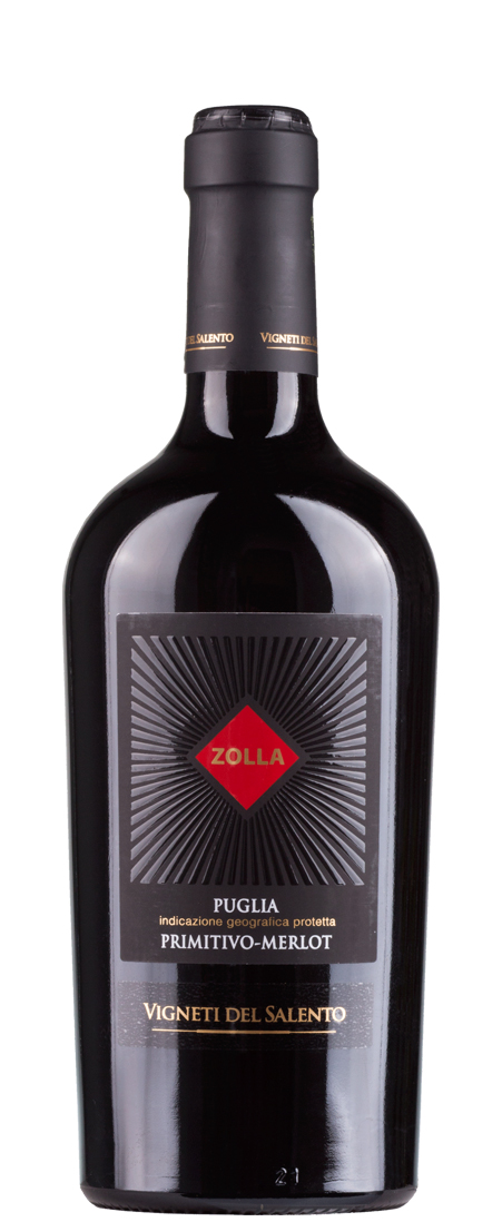 VIGNETI DEL SALENTO Zolla Primitivo - Merlot červené 14,00% 0,75l (čistá fľaša)